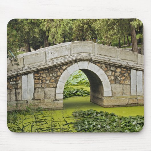 Brücke, Sommerpalast, Peking, China Mousepad (Vorne)