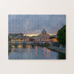 Brücke St. Angelo, St Peter Basilika, Rom Puzzle
