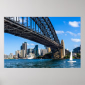 Brücke Sydney Harbour über den Hafen zur Stadt Poster (Vorne)