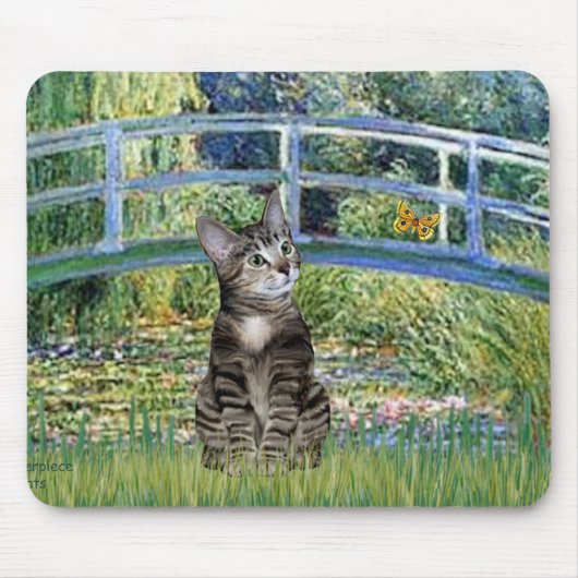 Brücke - Tabby-Tigerkatze 31 Mousepad (Vorne)