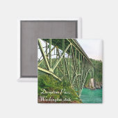 Brücke, Täuschungspass, Washingtoner Staat Magnet (Vorderseite/Rückseite)