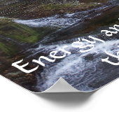 Brücke über das Wasser Poster (Ecke)