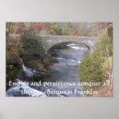 Brücke über das Wasser Poster (Vorne)