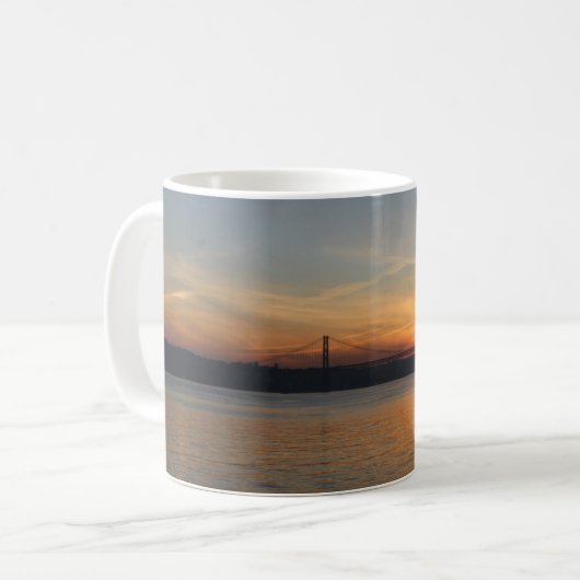 Brücke über dem Fluss der Tajo am Sonnenuntergang Kaffeetasse (Vorderseite Links)