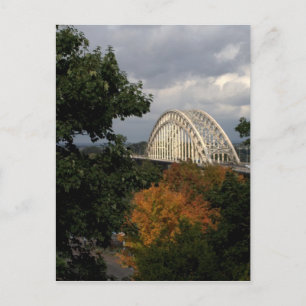 Brücke über dem Fluss Waal, Nijmegen Postkarte