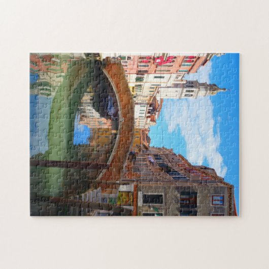 Brücke über den Canale Grande Venedig und Turm in Puzzle (Horizontal)