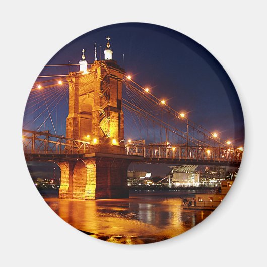 Brücke über den Fluss Ohio in Cincinnati Ohio Magnet (Vorne)