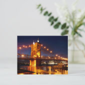 Brücke über den Fluss Ohio in Cincinnati Ohio Postkarte (Stehend Vorderseite)