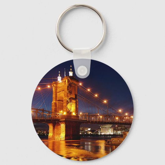 Brücke über den Fluss Ohio in Cincinnati Ohio Schlüsselanhänger (Vorderseite)