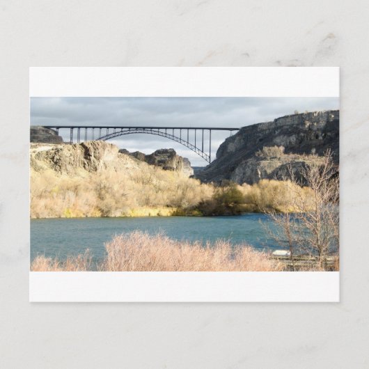 Brücke über den Fluss Snake Postkarte (Vorderseite)