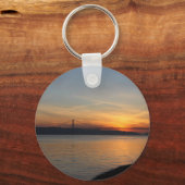 Brücke über den Fluss Tagus bei Sunset Schlüsselanhänger (Vorderseite)