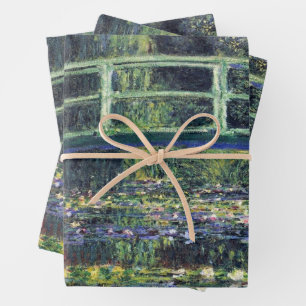 Brücke über den Seerosenteich von Claude Monet Geschenkpapier Set