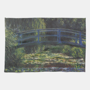 Brücke über den Seerosenteich von Claude Monet Geschirrtuch