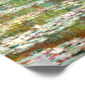 Brücke über den Teich der Wasserläufer | Claude Mo Poster (Ecke)