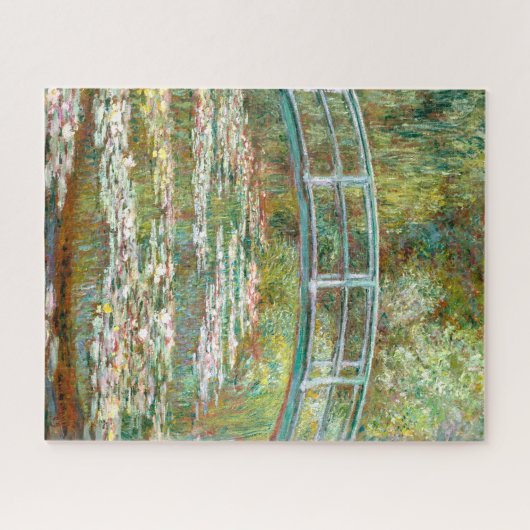 Brücke über den Teich der Wasserläufer | Claude Mo Puzzle (Horizontal)
