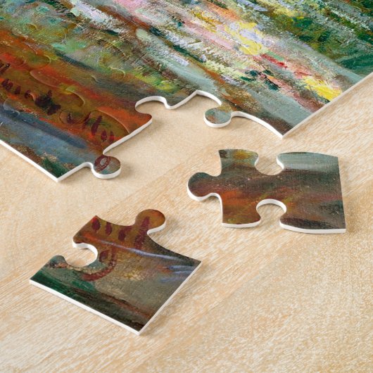 Brücke über den Teich der Wasserläufer | Claude Mo Puzzle (Seite)