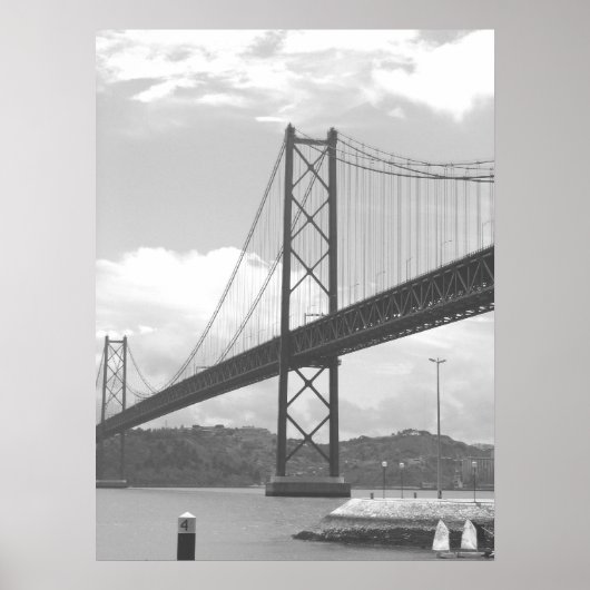 Brücke über den Tejo Poster (Vorne)