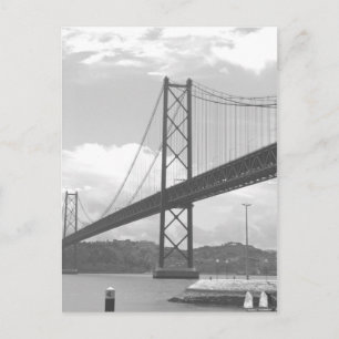 Brücke über den Tejo River Postkarte
