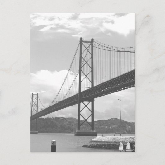Brücke über den Tejo River Postkarte (Vorderseite)
