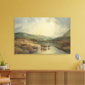 Brücke über den Usk Leinwanddruck (Insitu (Wohnzimmer))