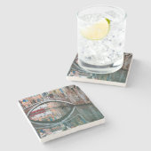 Brücke über den Venedig-Kanal Steinuntersetzer (Seitenansicht)