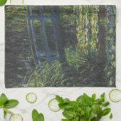Brücke über den Wasserlilie Pond von Claude Monet Geschirrtuch (Gefaltet)