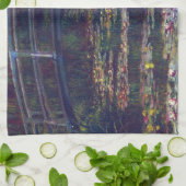 Brücke über den Wasserlilie Pond von Claude Monet Geschirrtuch (Gefaltet)
