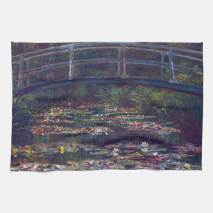 Brücke über den Wasserlilie Pond von Claude Monet Geschirrtuch