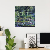 Brücke über den Wasserlilie Pond von Claude Monet Poster (Heimbüro)