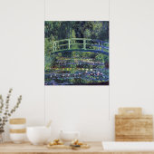 Brücke über den Wasserlilie Pond von Claude Monet Poster (Küche)