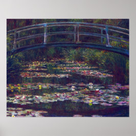 Brücke über den Wasserlilie Pond von Claude Monet Poster
