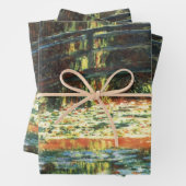 Brücke über den Wasserlilie-Teich von Claude Monet Geschenkpapier Set (Beispiel)