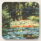 Brücke über den Wasserlilie-Teich von Claude Monet Getränkeuntersetzer (Vorderseite)