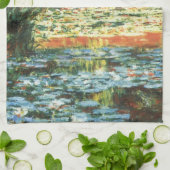 Brücke über den Wasserlilie-Teich von Claude Monet Handtuch (Gefaltet)
