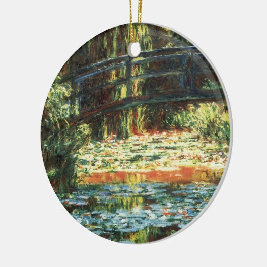 Brücke über den Wasserlilie-Teich von Claude Monet Keramikornament (Links)