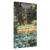 Brücke über den Wasserlilie-Teich von Claude Monet Klemmbrett (Rechts)