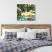 Brücke über den Wasserlilie-Teich von Claude Monet Leinwanddruck (Insitu (Schlafzimmer))