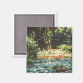 Brücke über den Wasserlilie-Teich von Claude Monet Magnet (Vorderseite/Rückseite)