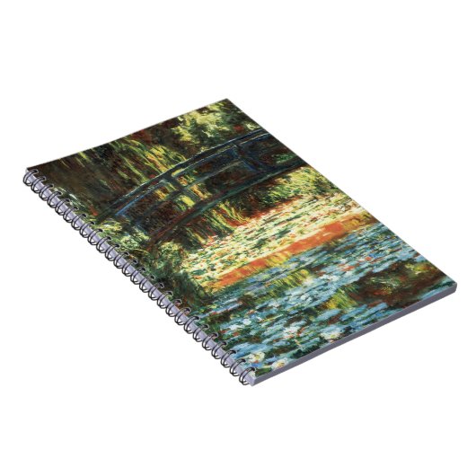 Brücke über den Wasserlilie-Teich von Claude Monet Notizblock (Rechte Seite)