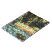 Brücke über den Wasserlilie-Teich von Claude Monet Notizblock (Linke Seite)