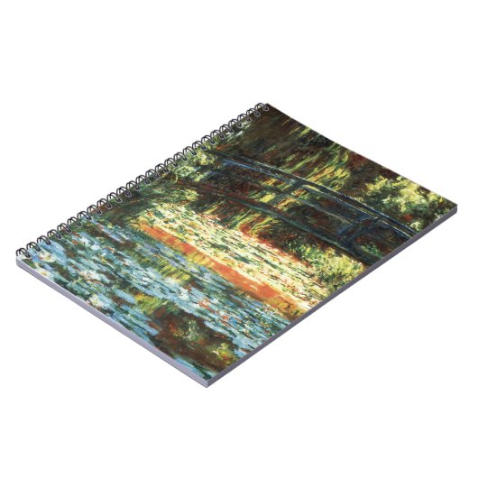 Brücke über den Wasserlilie-Teich von Claude Monet Notizblock (Linke Seite)