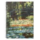 Brücke über den Wasserlilie-Teich von Claude Monet Notizblock (Vorderseite)