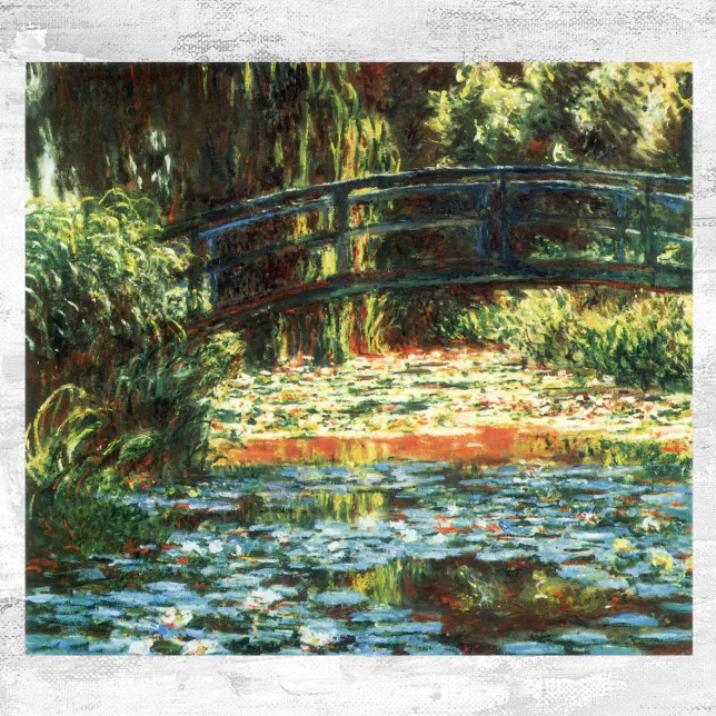 Brücke über den WasserlilieTeich von Claude Poster Zazzle.de