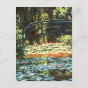 Brücke über den Wasserlilie-Teich von Claude Monet Postkarte