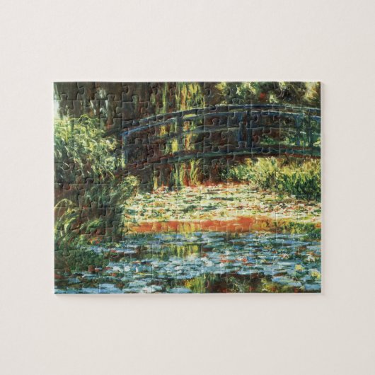 Brücke über den Wasserlilie-Teich von Claude Monet Puzzle (Horizontal)
