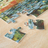 Brücke über den Wasserlilie-Teich von Claude Monet Puzzle (Seite)