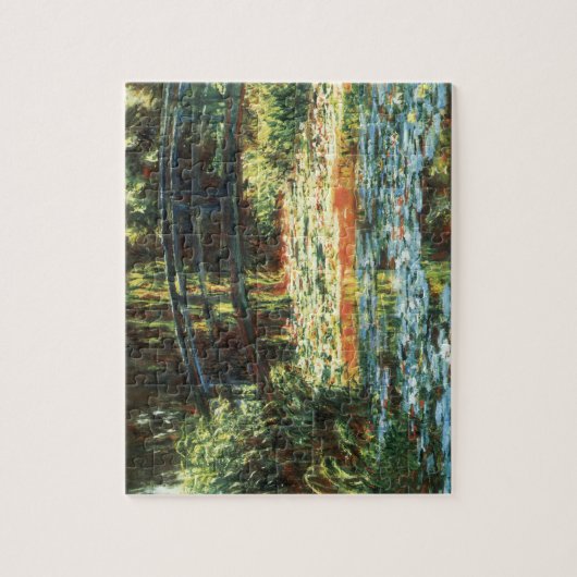 Brücke über den Wasserlilie-Teich von Claude Monet Puzzle (Vertikal)