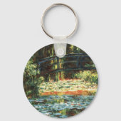 Brücke über den Wasserlilie-Teich von Claude Monet Schlüsselanhänger (Vorderseite)