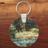 Brücke über den Wasserlilie-Teich von Claude Monet Schlüsselanhänger (Vorderseite)