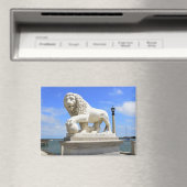 Brücke über die Löwenskulptur Magnet (In Situ (Geschirrspüler))